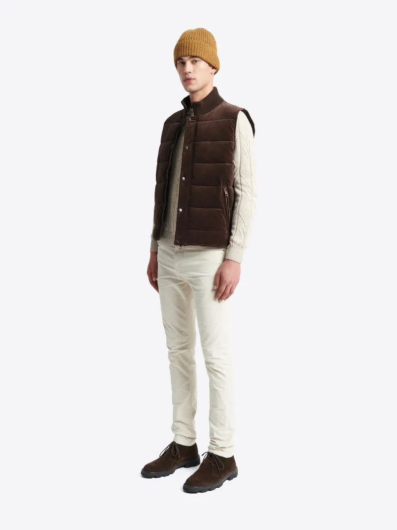 Gilet sans manche en velours