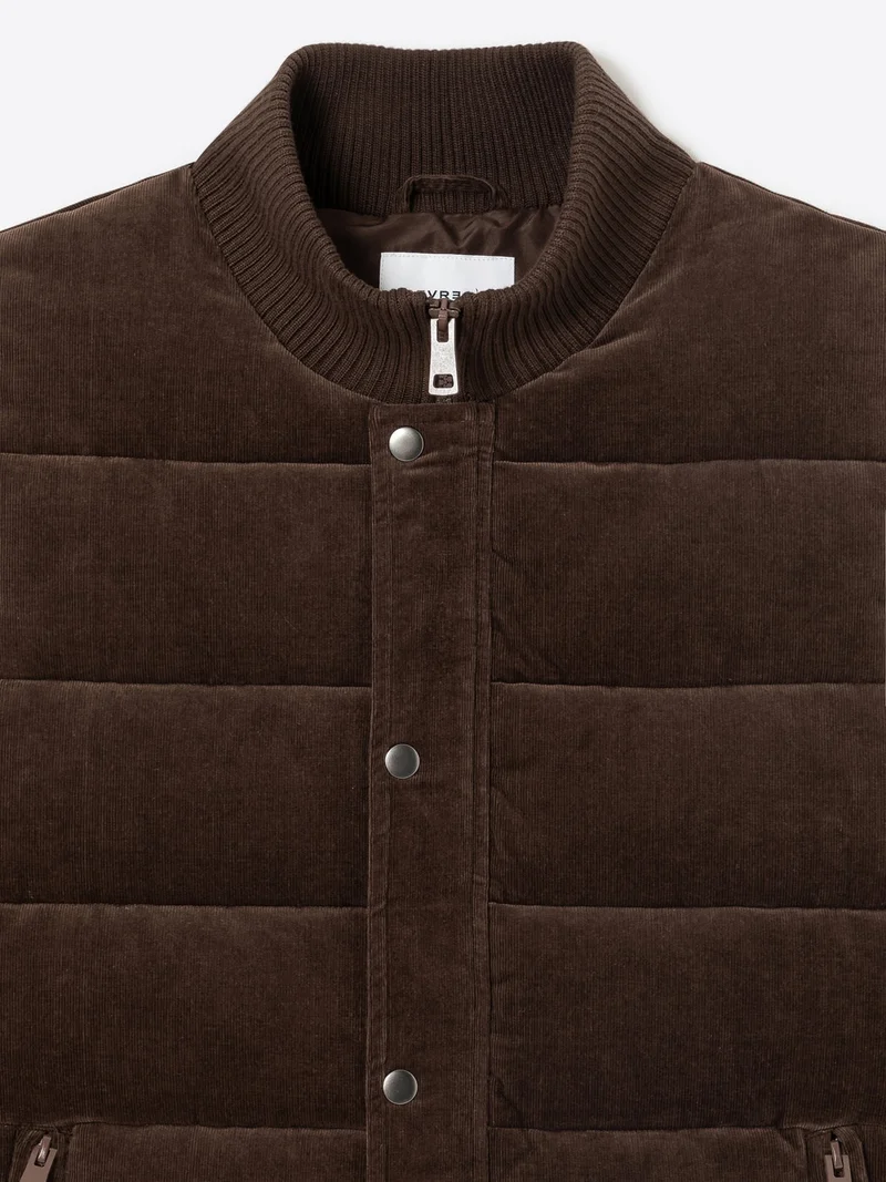 Gilet sans manche en velours