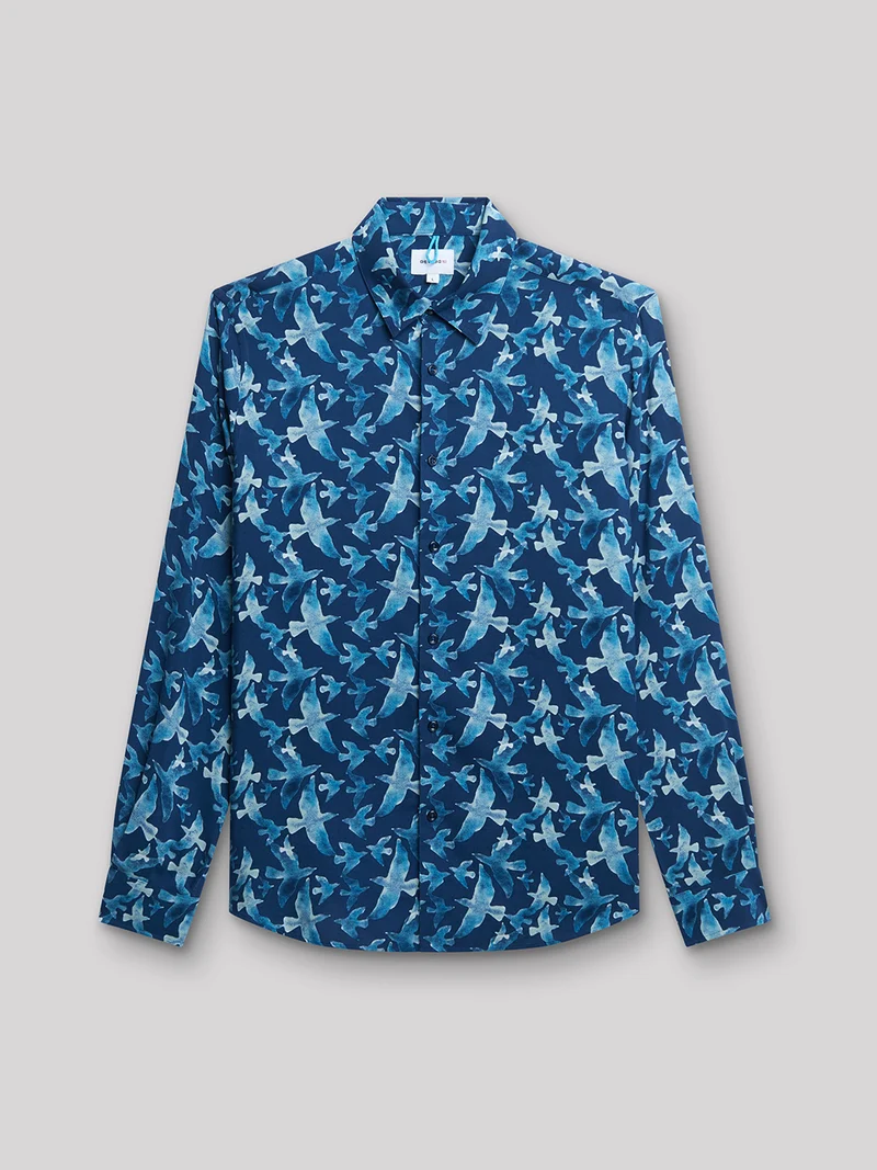 Chemise slim animalier