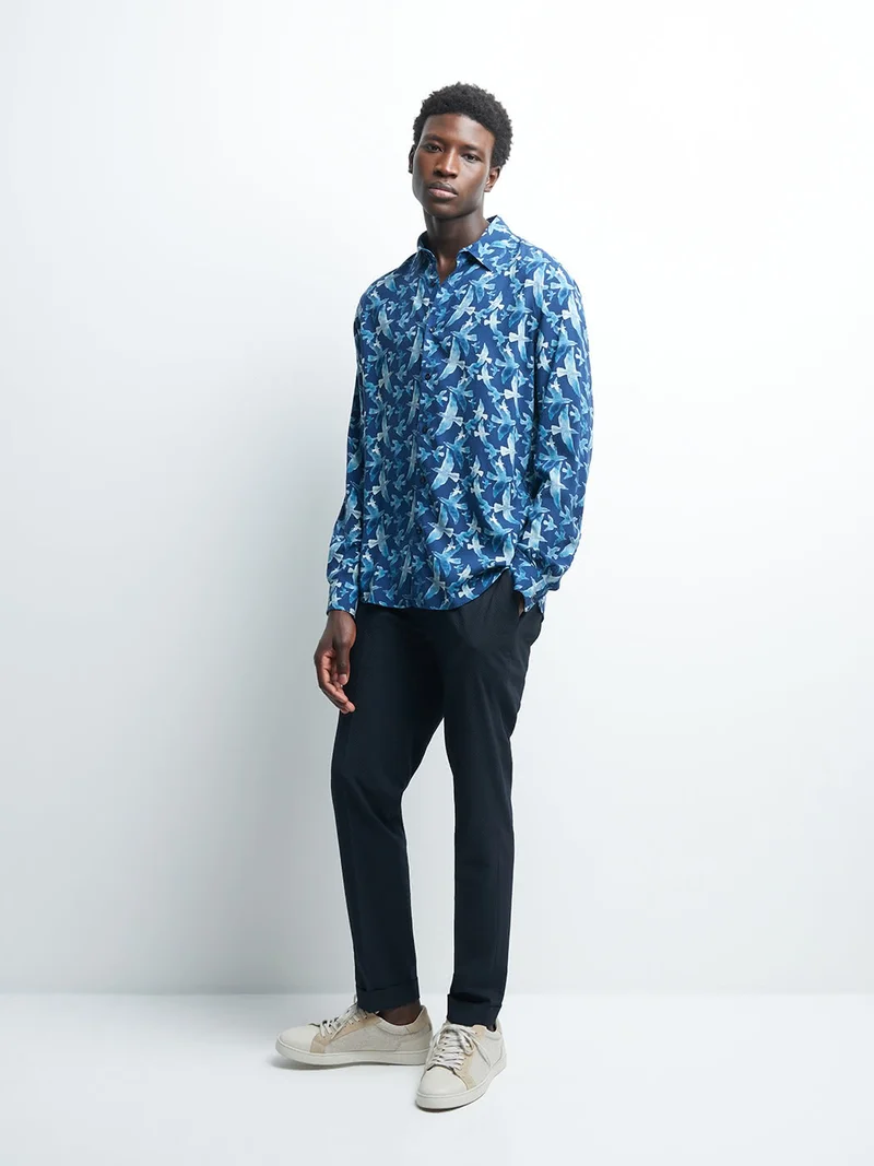 Chemise slim animalier