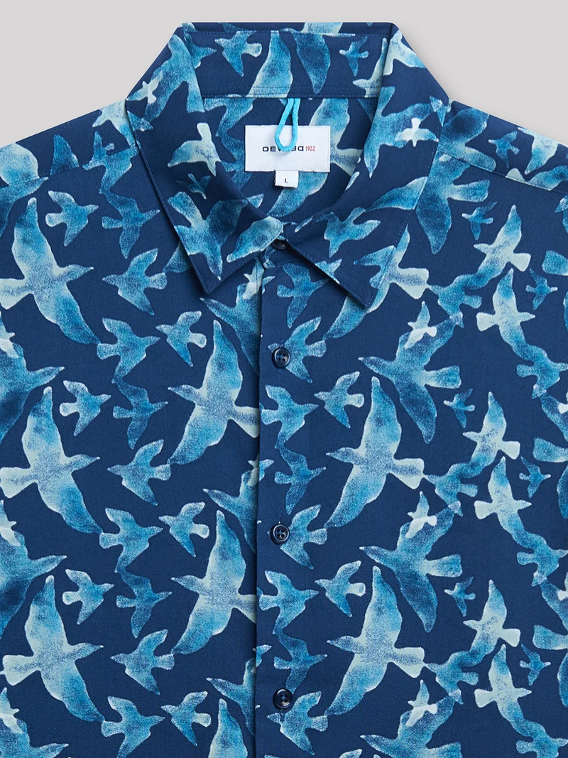Chemise slim animalier