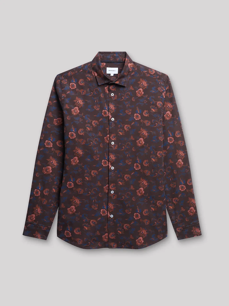 Chemise slim fleurie