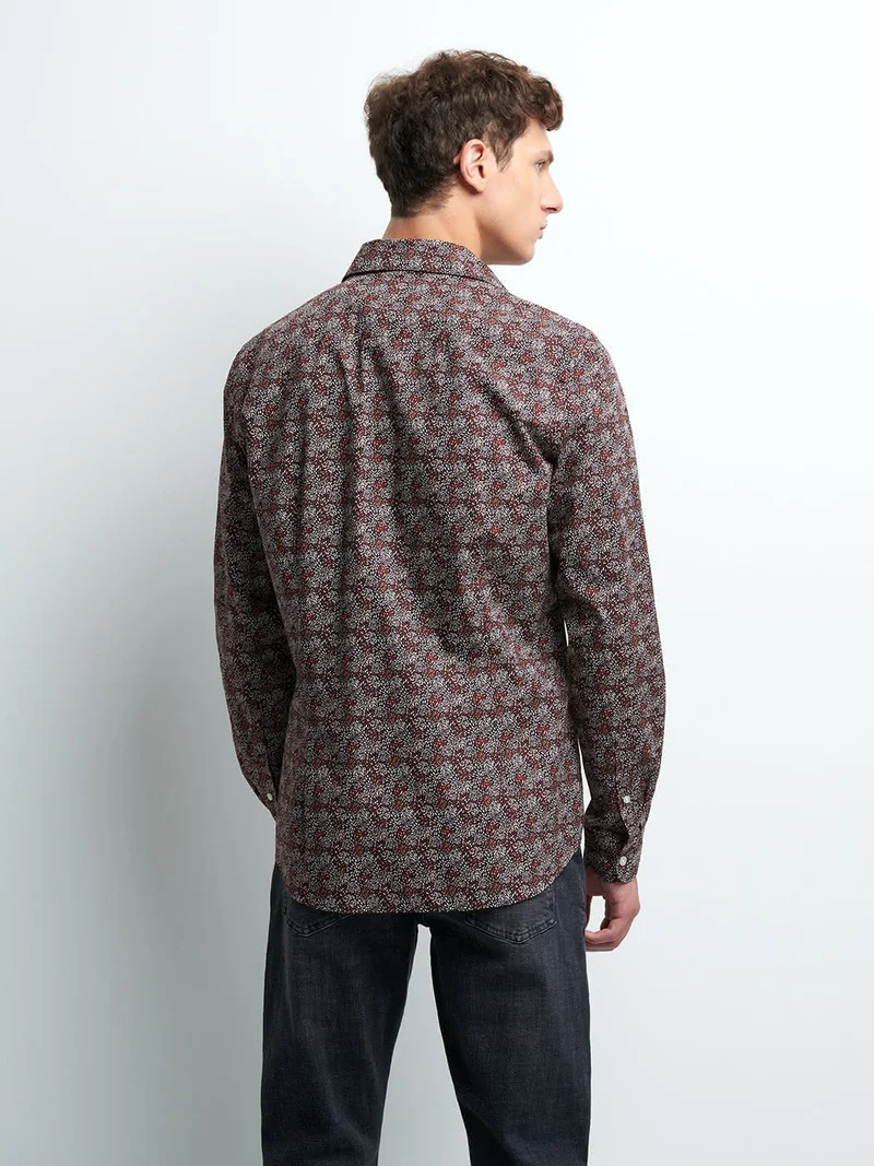 Chemise slim fantaisie