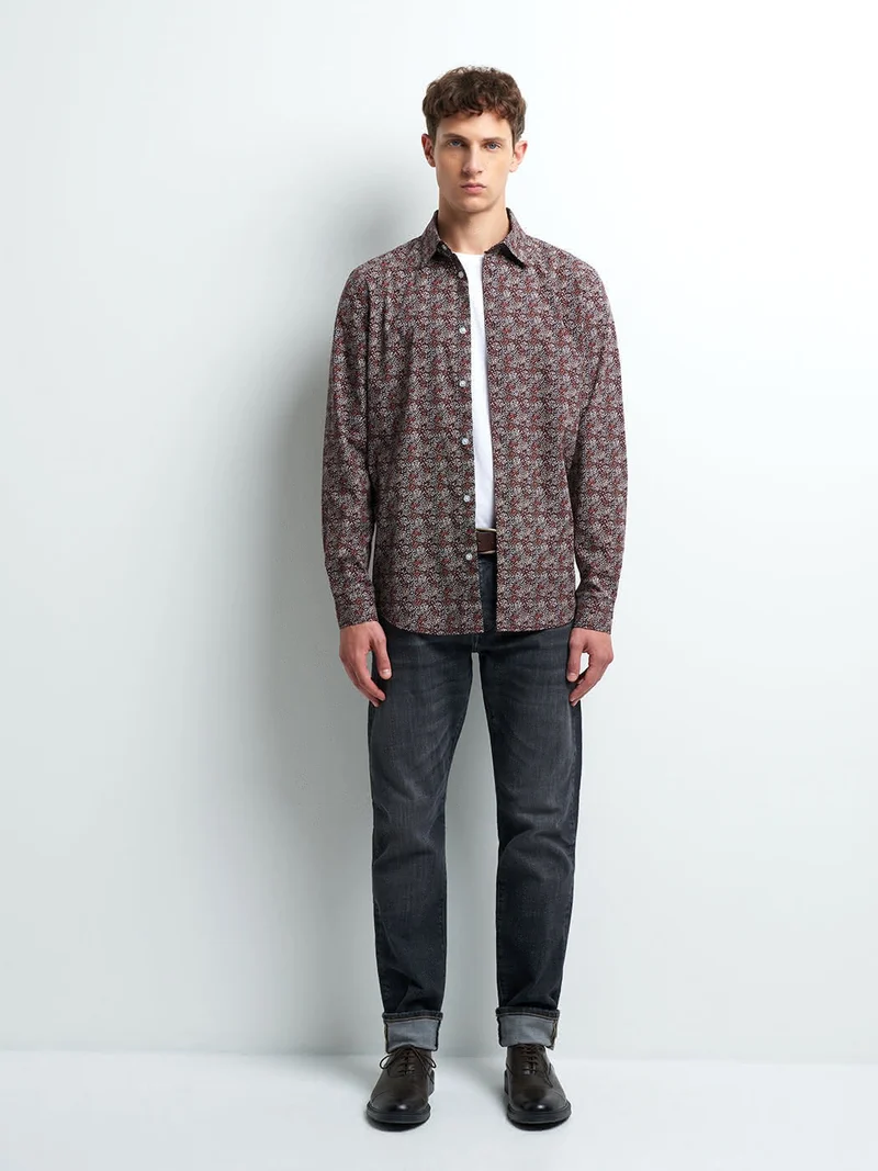 Chemise slim fantaisie
