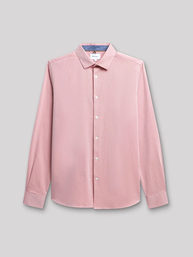 Chemise slim en oxford faux uni
