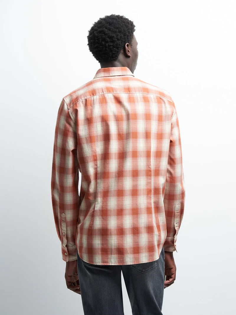 Chemise slim à carreaux