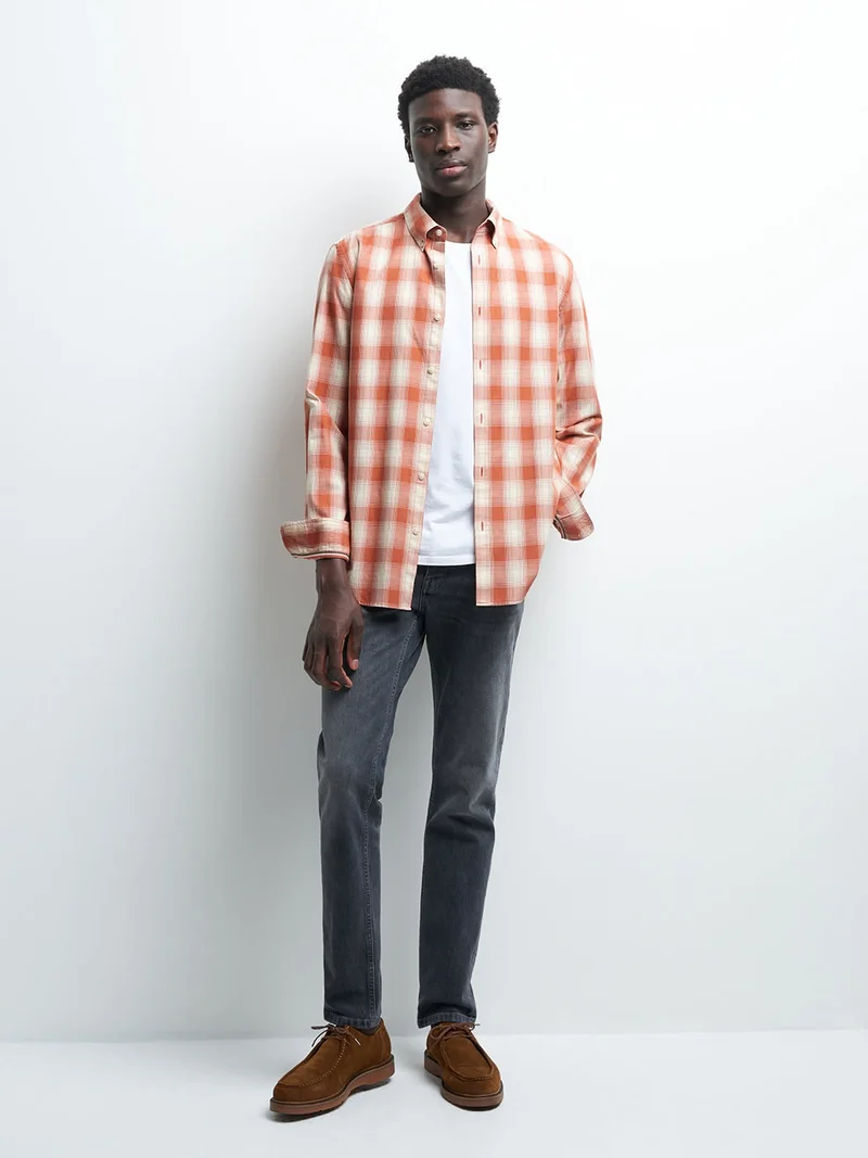 Chemise slim à carreaux