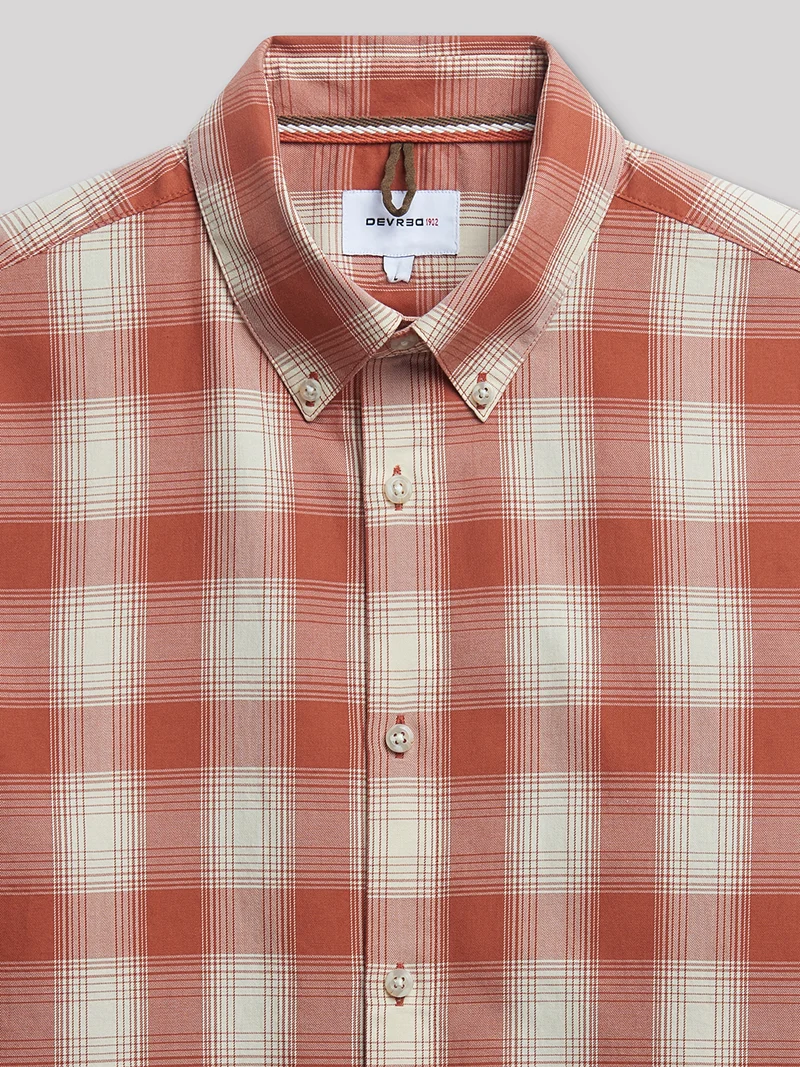 Chemise slim à carreaux