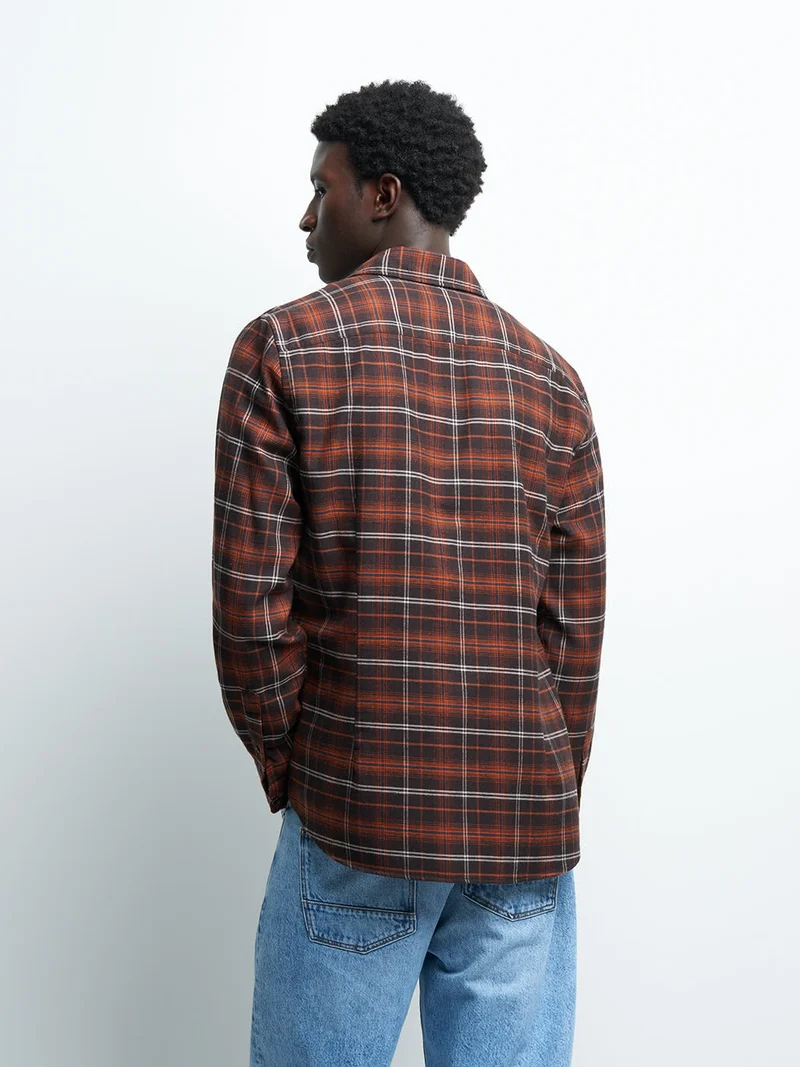 Chemise slim à carreaux