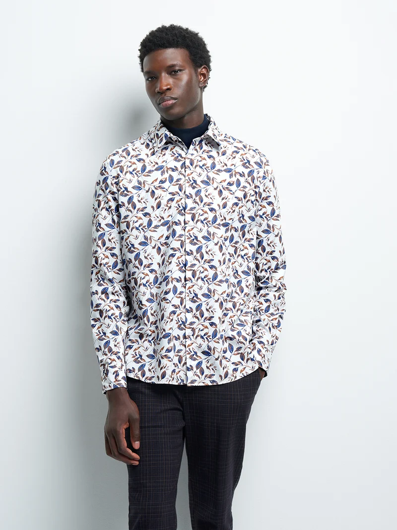Chemise slim fleurie