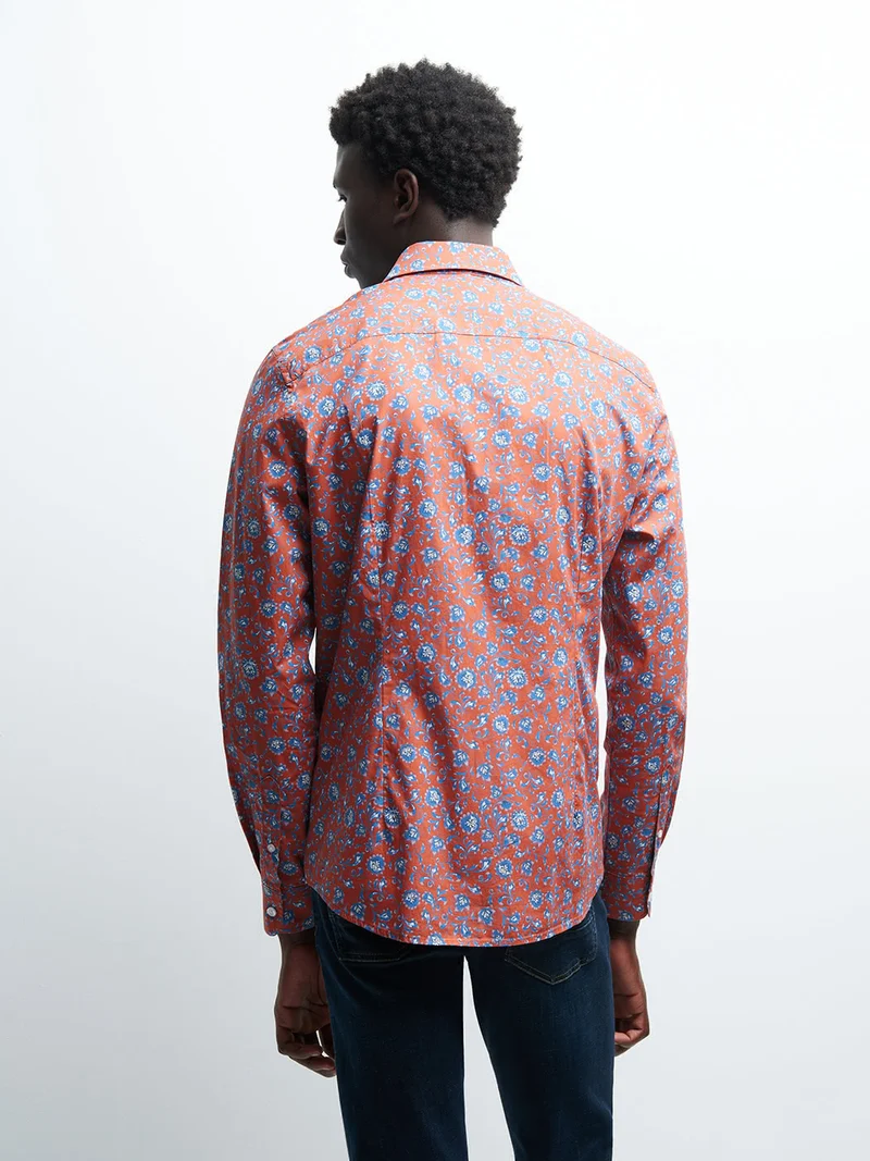 Chemise slim végétale