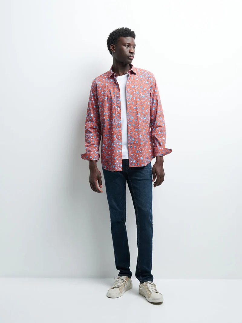 Chemise slim végétale