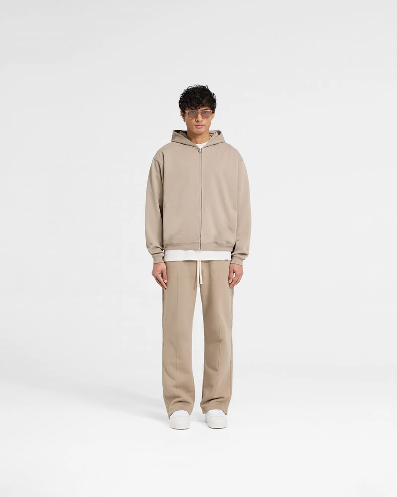 Initial Zip Hoodie - Dune