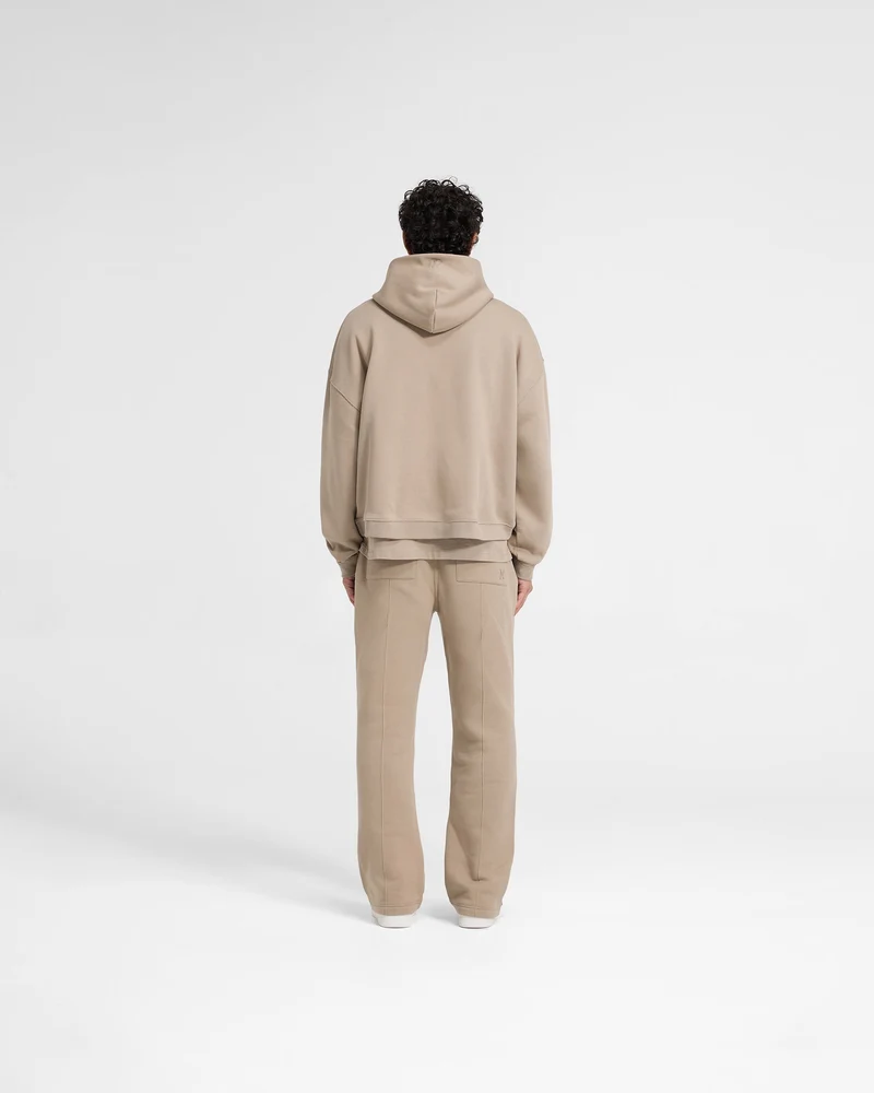 Initial Boxy Hoodie - Dune