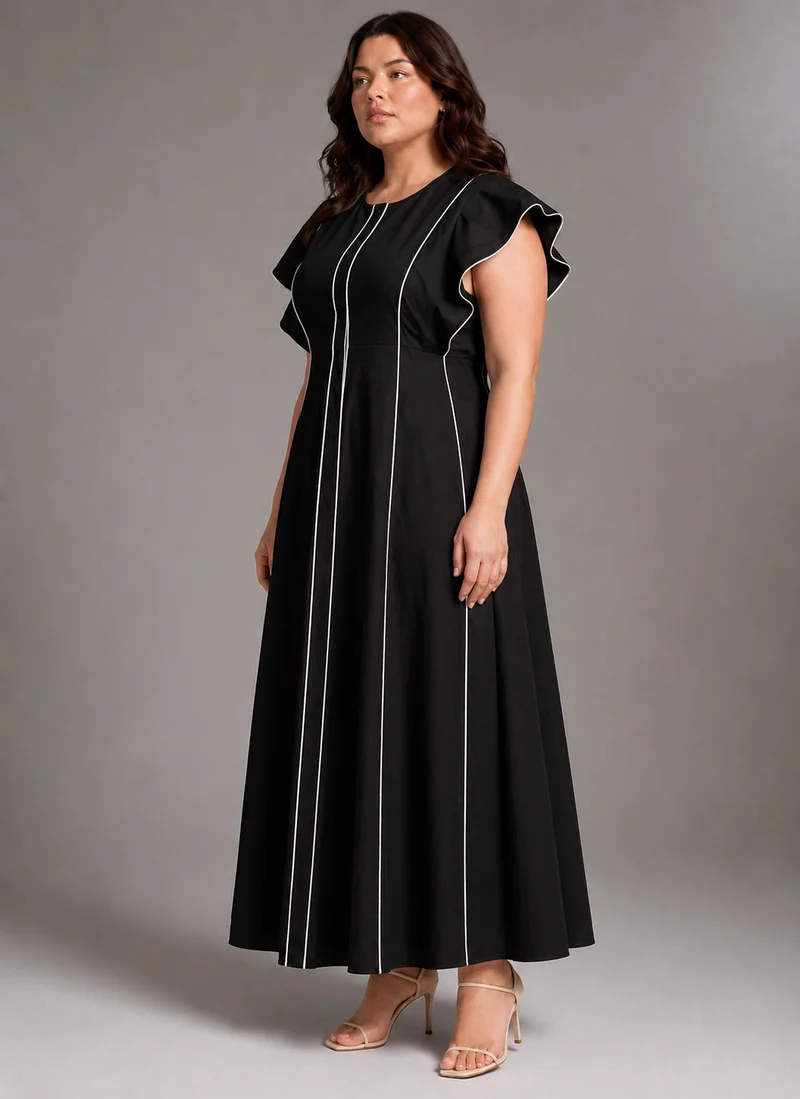 Elirae|100% Cotton Midi Dress