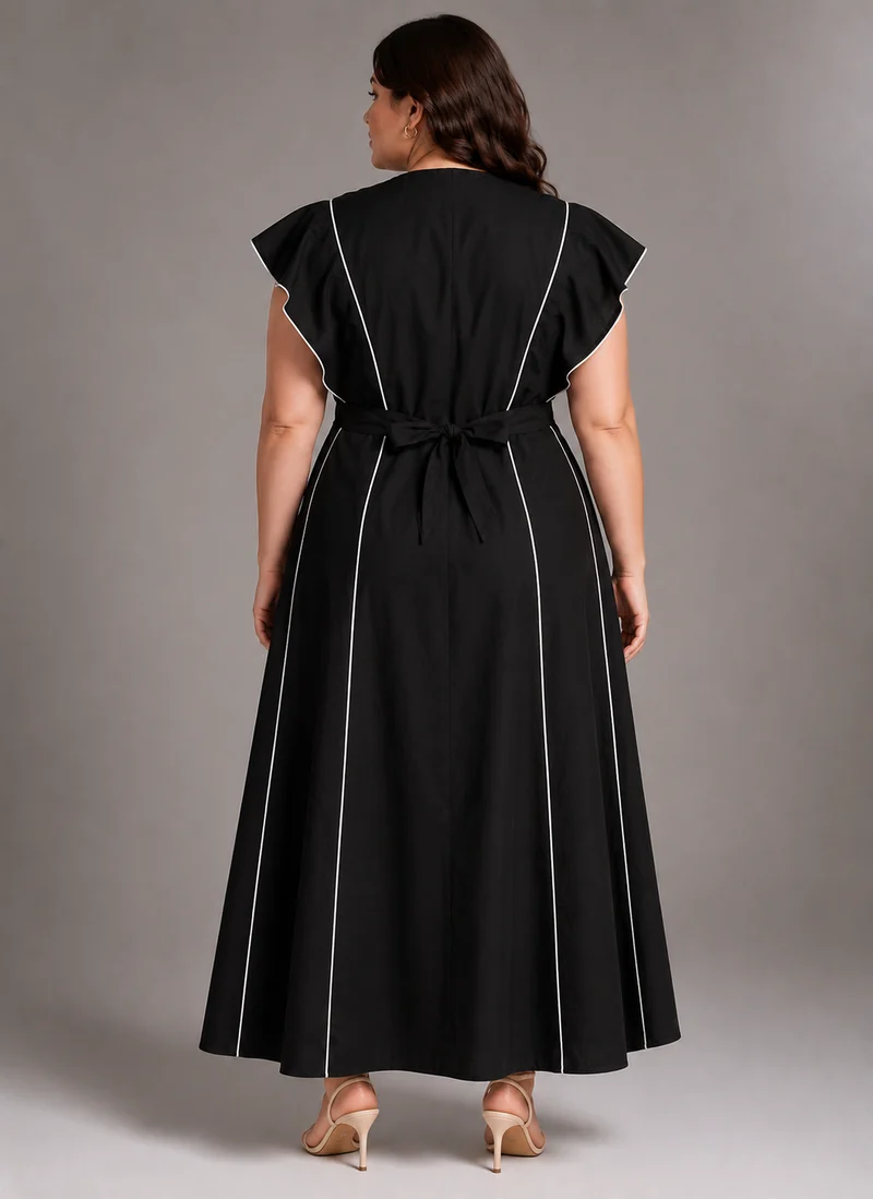 Elirae|100% Cotton Midi Dress