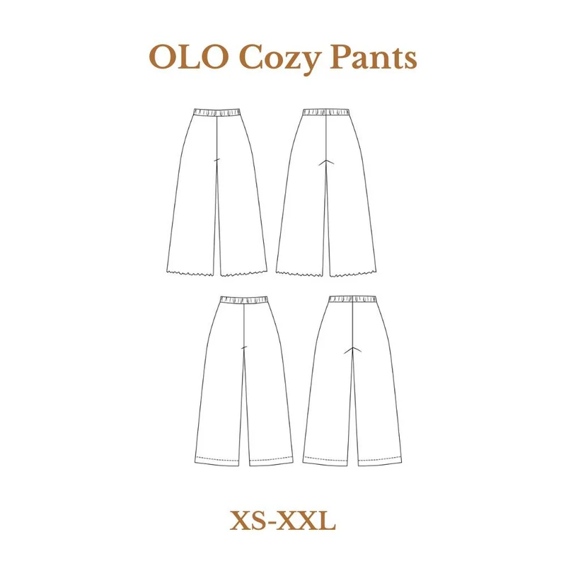 Patron de couture PDF | Pantalon confortable Olo | Named Clothing