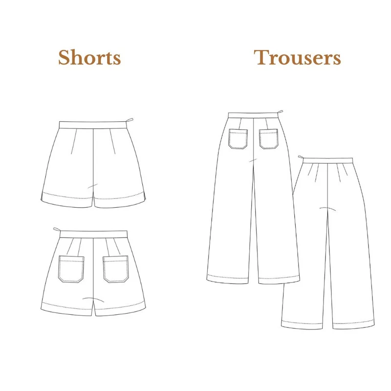 Patron de couture PDF | Pantalon et short Verso | Named Clothing