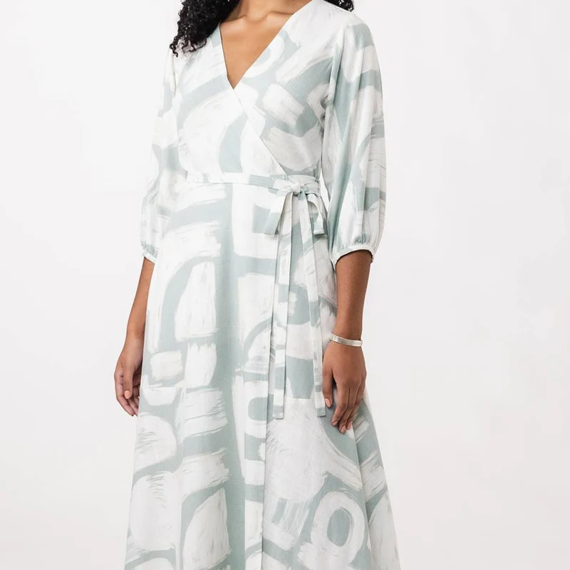 Patron de couture PDF | Robe Portefeuille Hali | Named Clothing