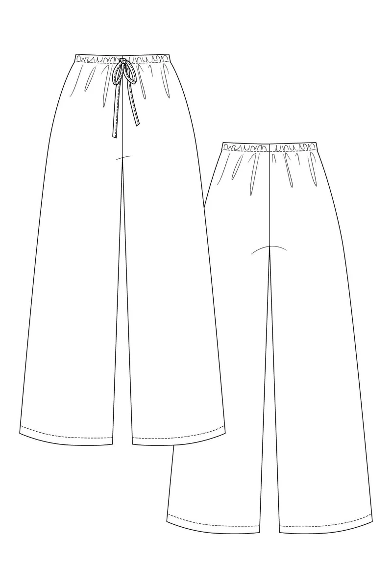 Patron de couture PDF | Short et Pantalon Taille Élastique Aulio | Named Clothing