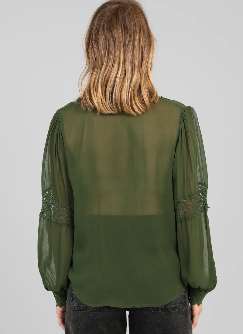 CHEMISE SIDONY vert
