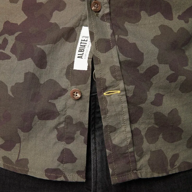 Chemise à manches longues à fleurs