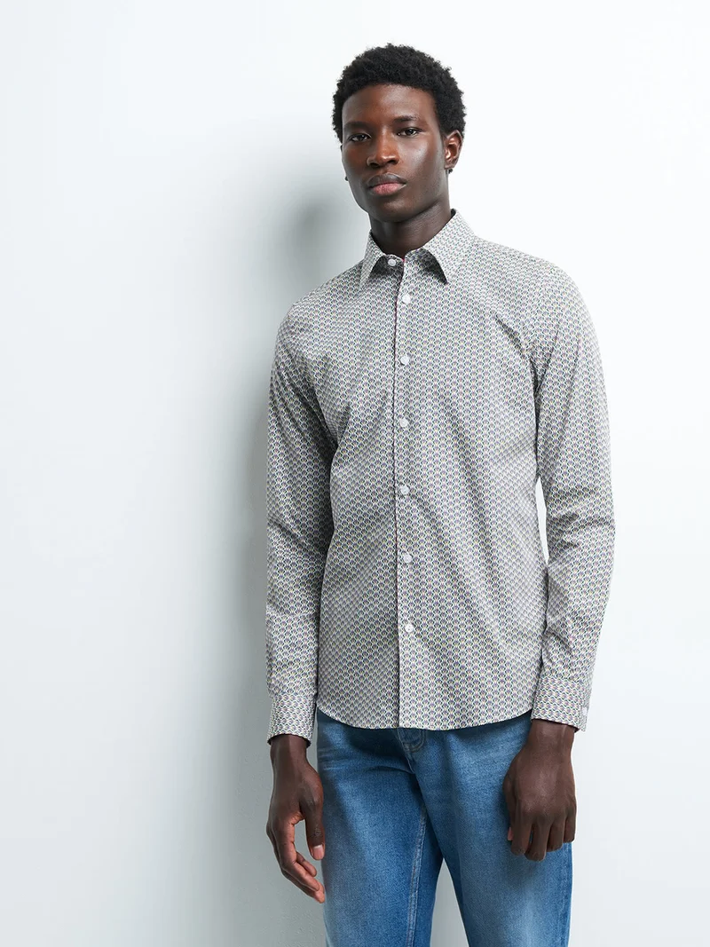 Chemise slim fleurie