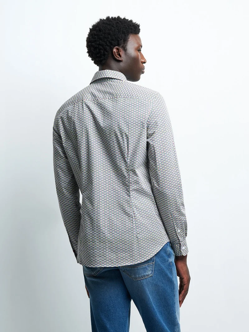Chemise slim fleurie