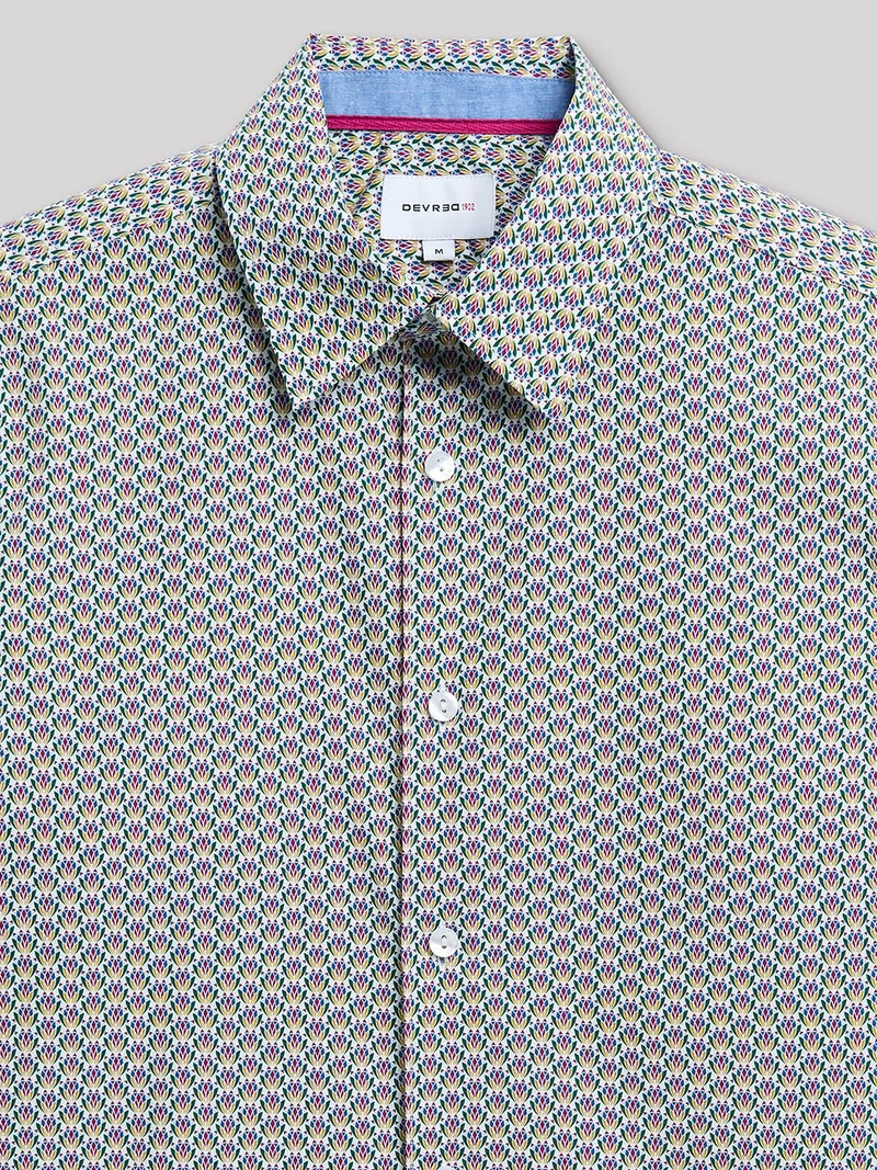 Chemise slim fleurie