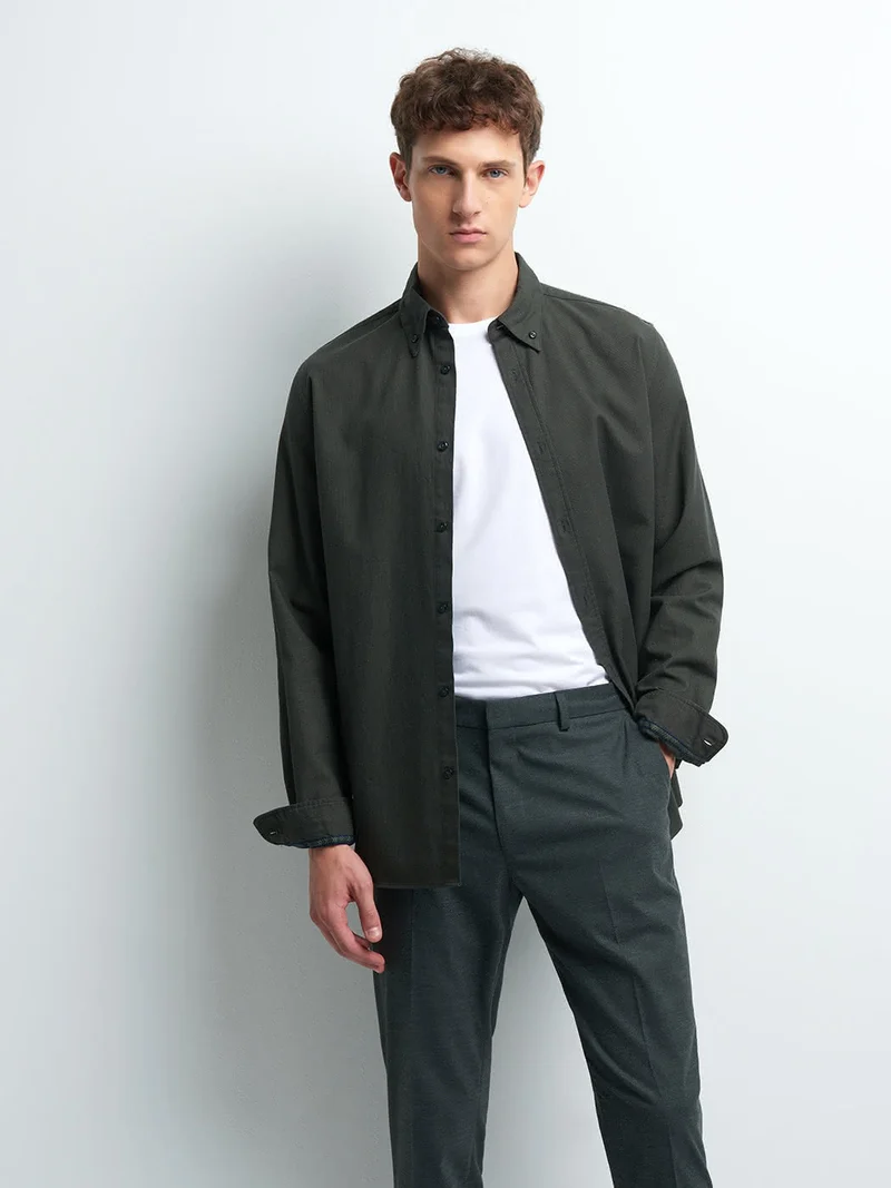 Chemise slim unie