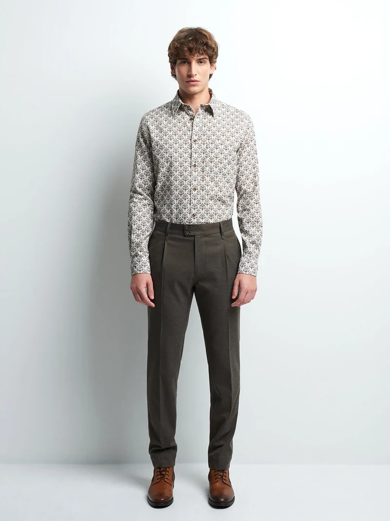 Chemise slim fantaisie