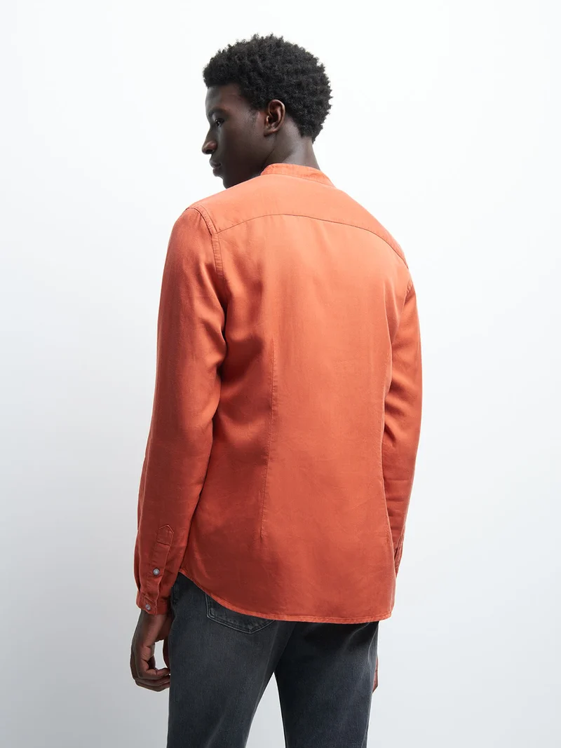 Chemise slim unie