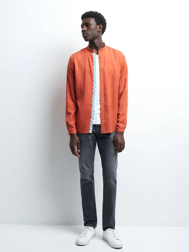 Chemise slim unie
