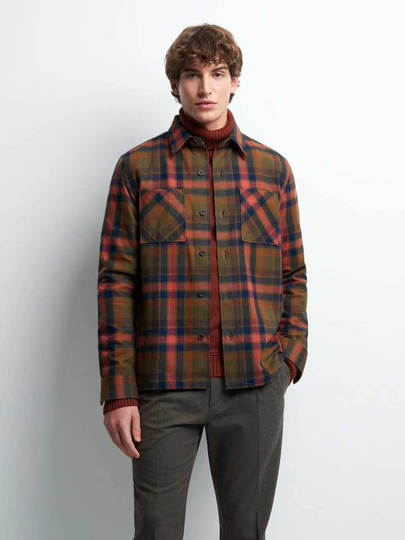 Chemise regular à carreaux