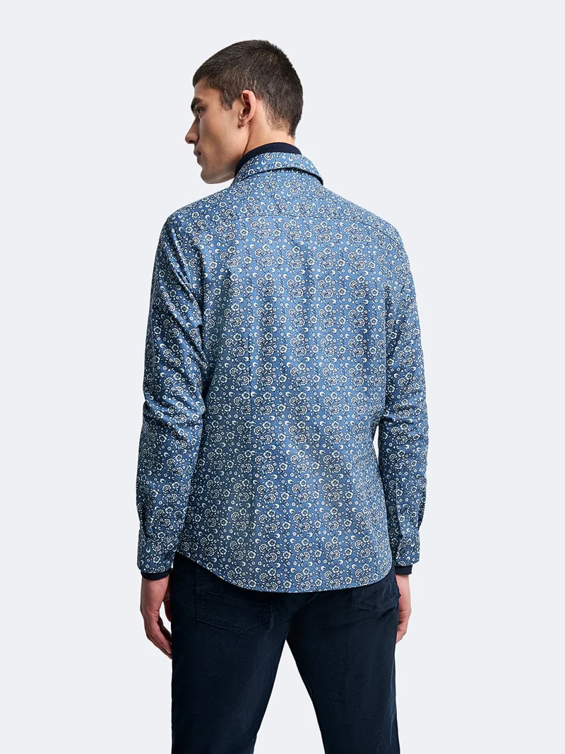 Chemise slim fleurie