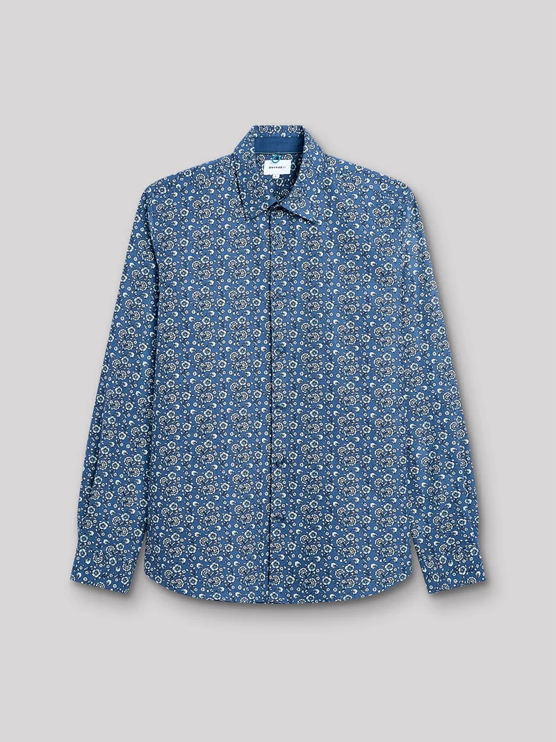 Chemise slim fleurie