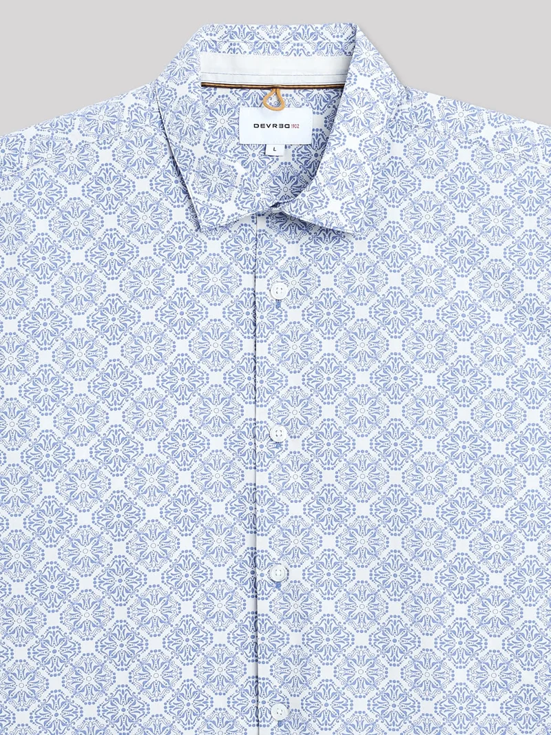 Chemise slim géométrique