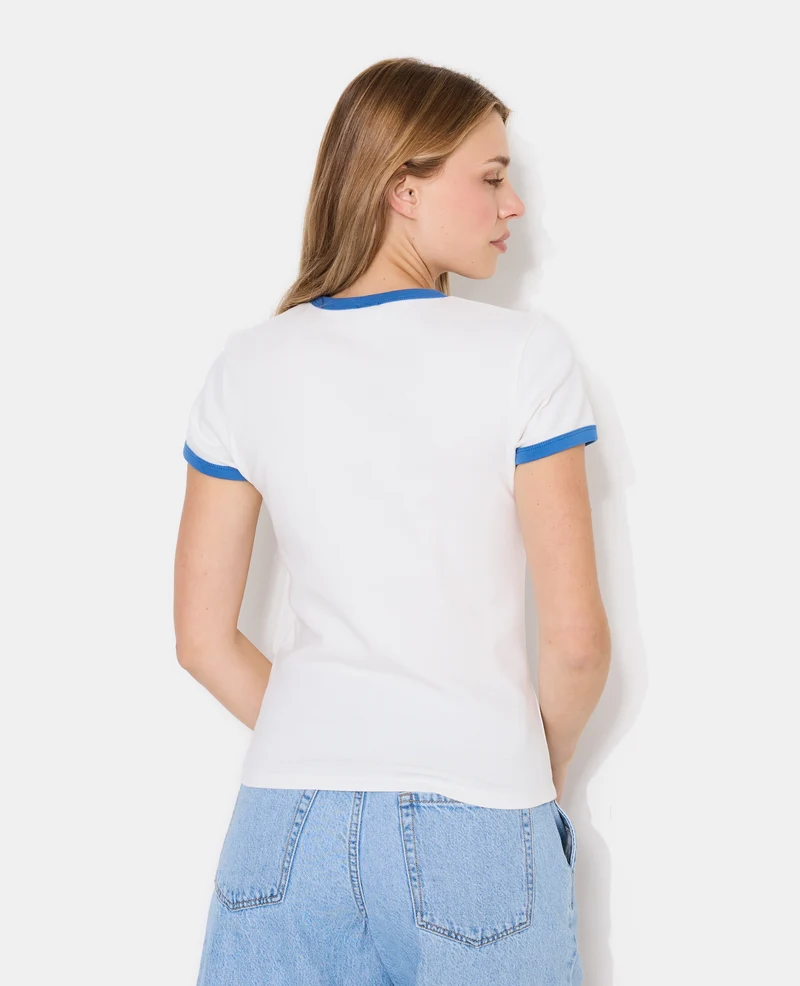T-shirt ajusté avec print HAVANA + fleur
