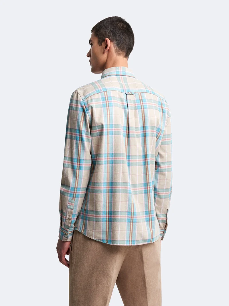 Chemise slim à carreaux
