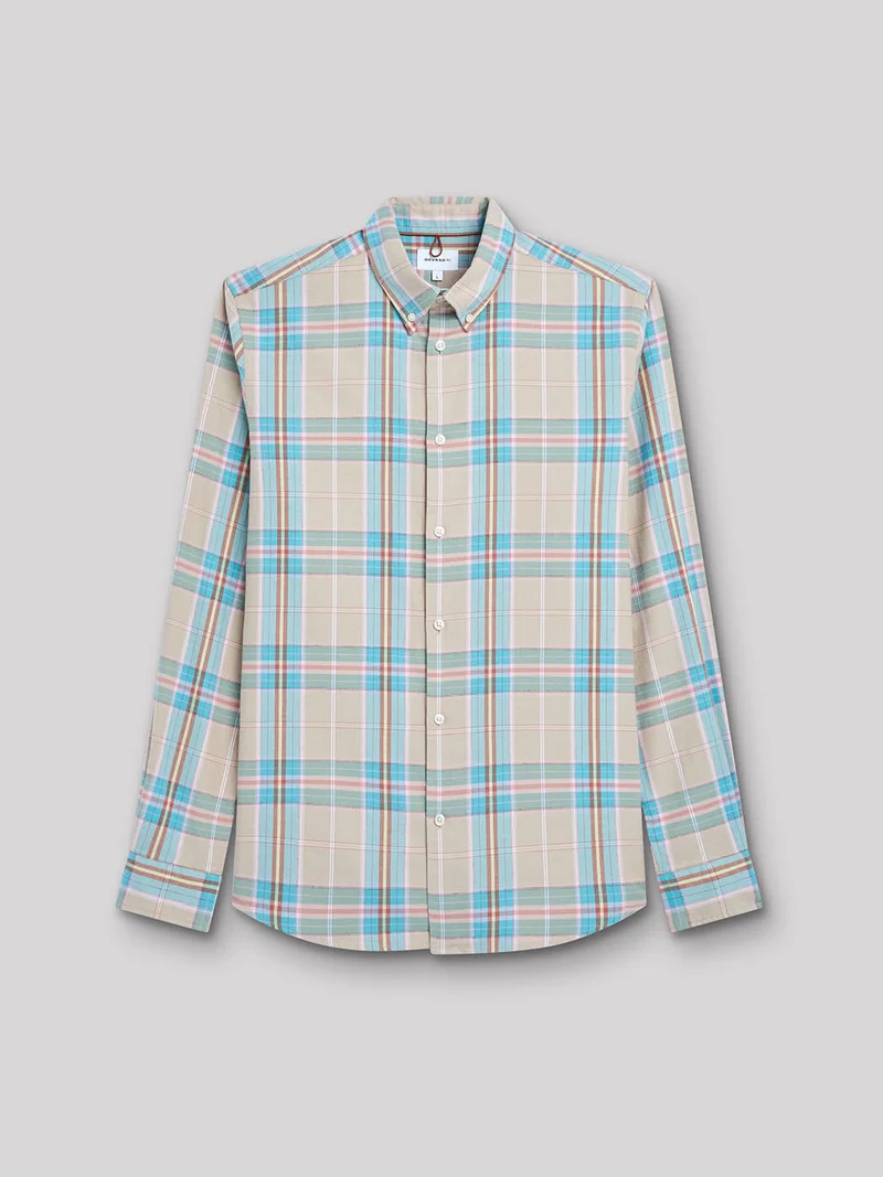 Chemise slim à carreaux