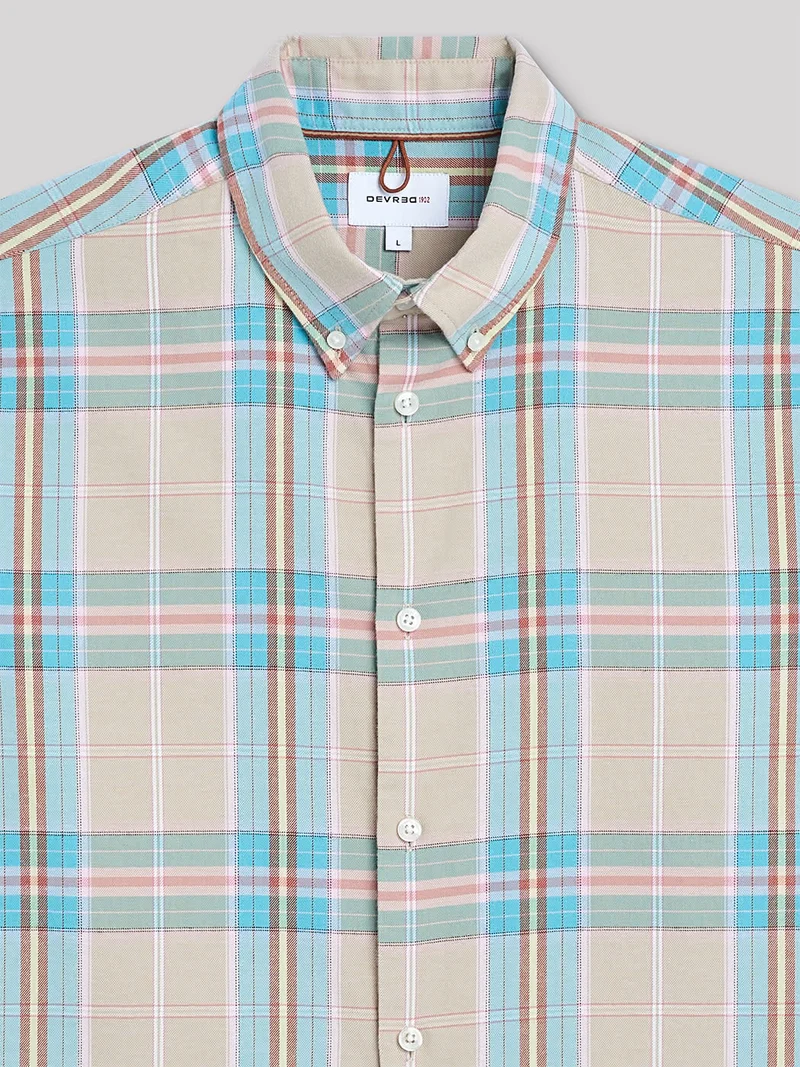 Chemise slim à carreaux