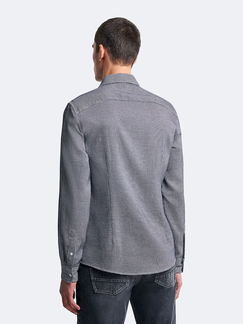 Chemise slim à carreaux