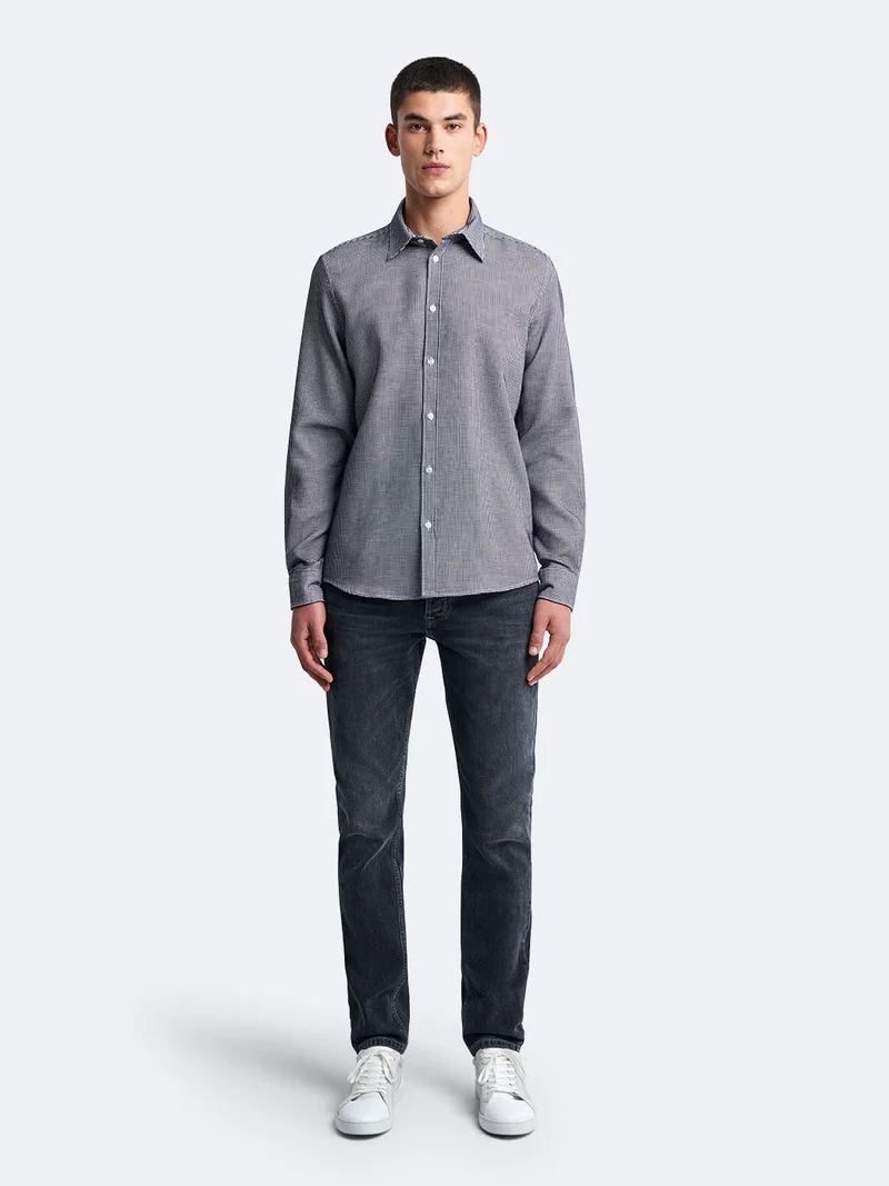 Chemise slim à carreaux