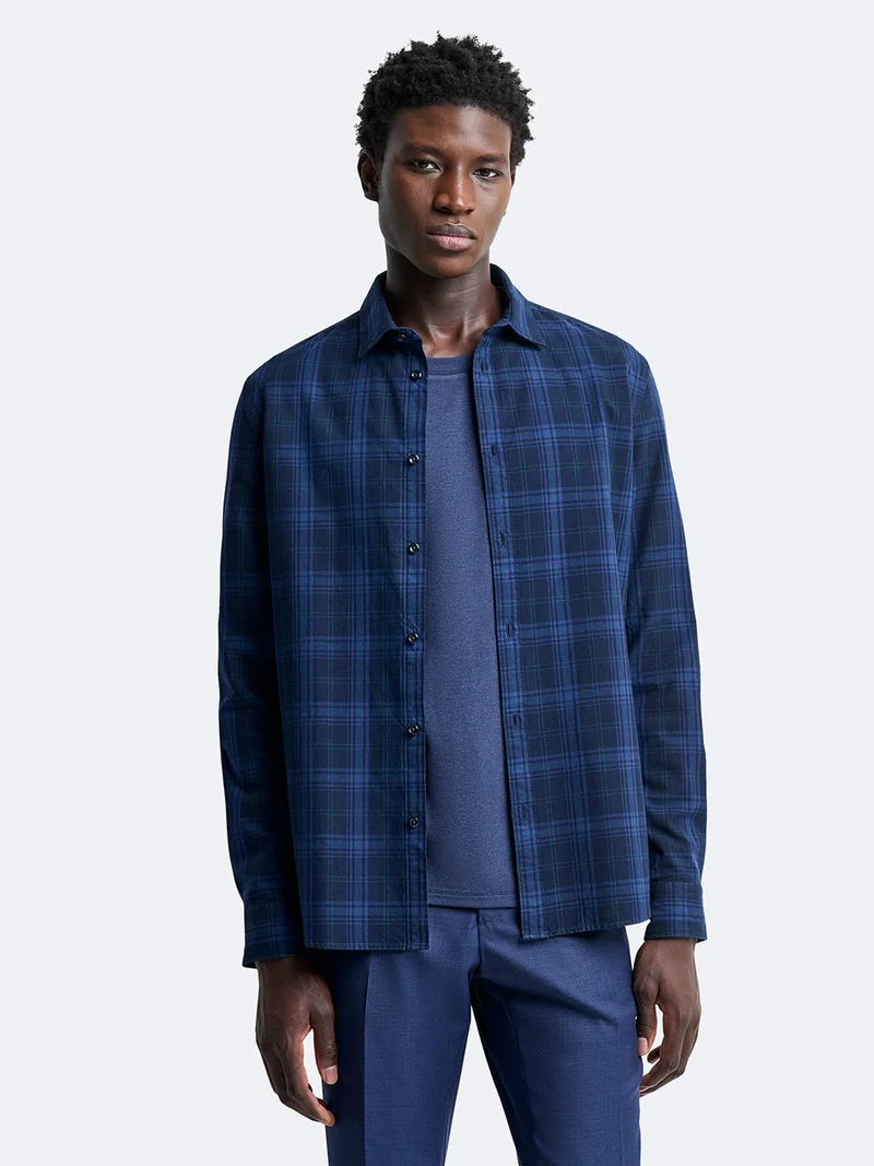 Chemise slim à carreaux