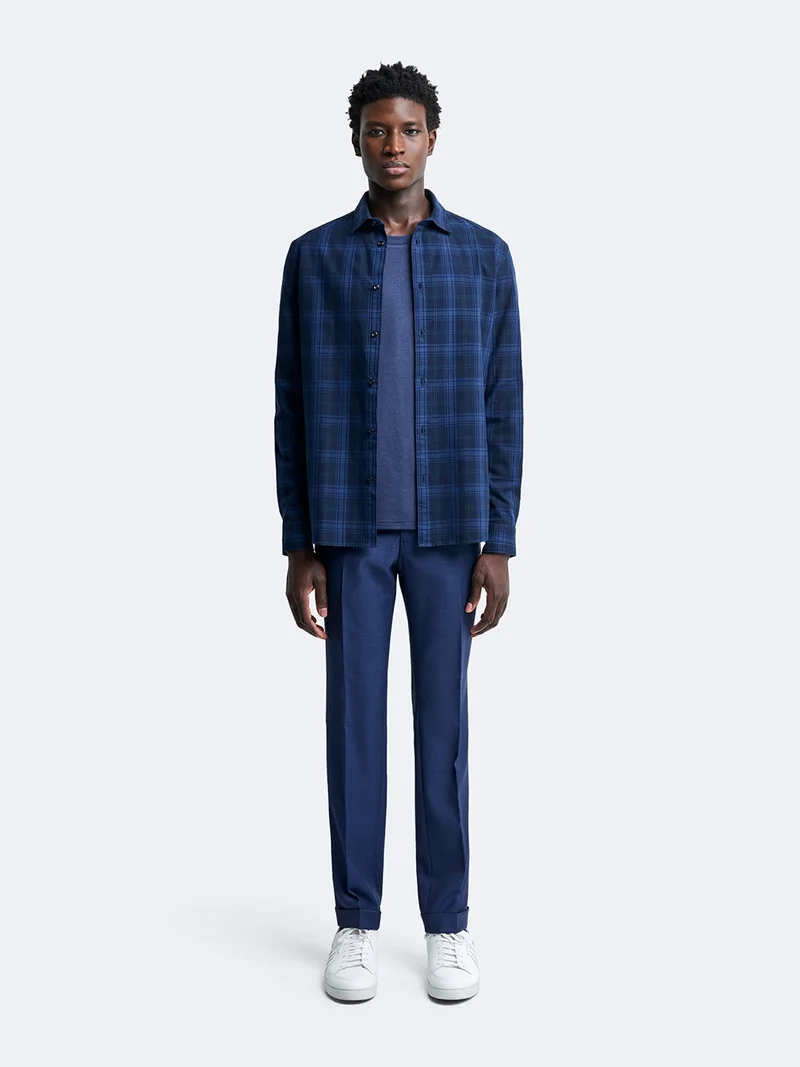 Chemise slim à carreaux
