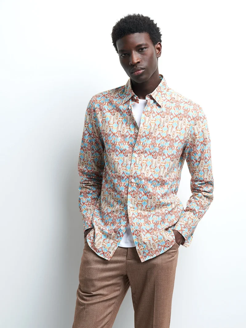 Chemise slim fantaisie