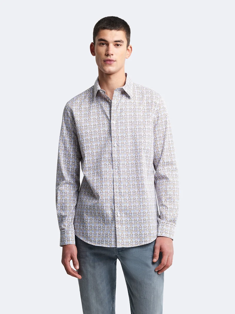 Chemise slim géométrique