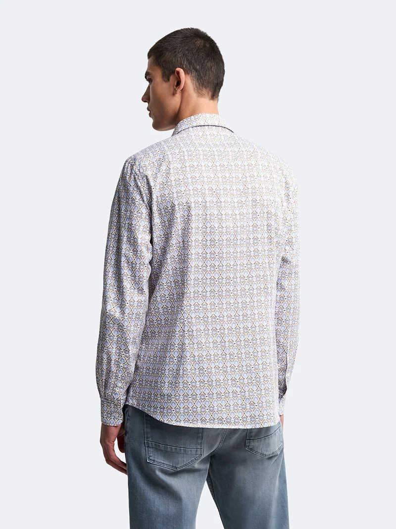 Chemise slim géométrique