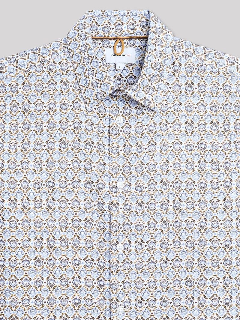 Chemise slim géométrique