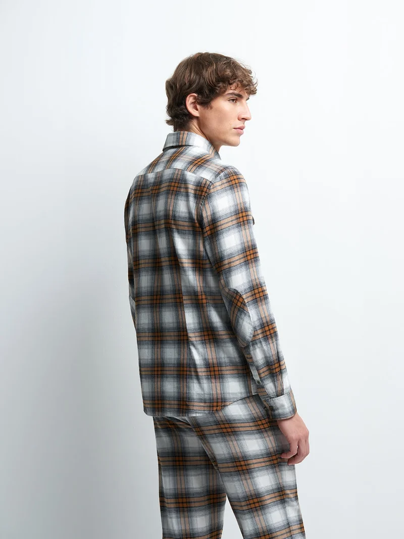 Chemise slim à carreaux